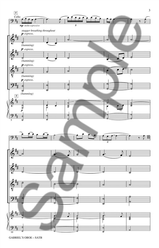 Ennio Morricone: Gabriel's Oboe (Cello/Oboe/SATB)