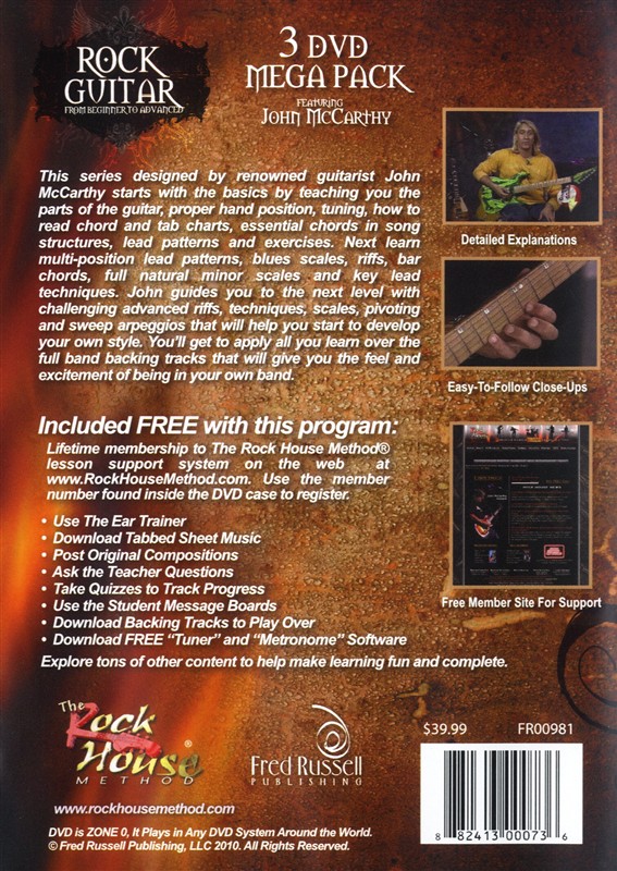 John McCarthy: Rock Guitar 3 DVD Mega Pack (Beginner - Advanced)