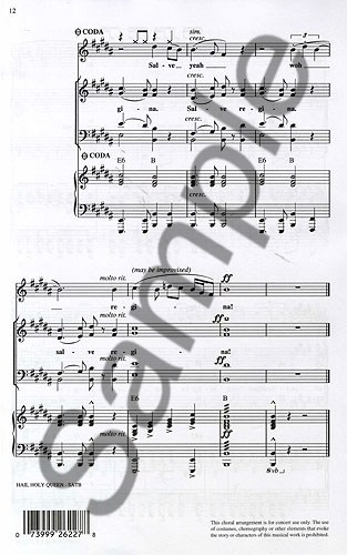 Hail Holy Queen (SATB)