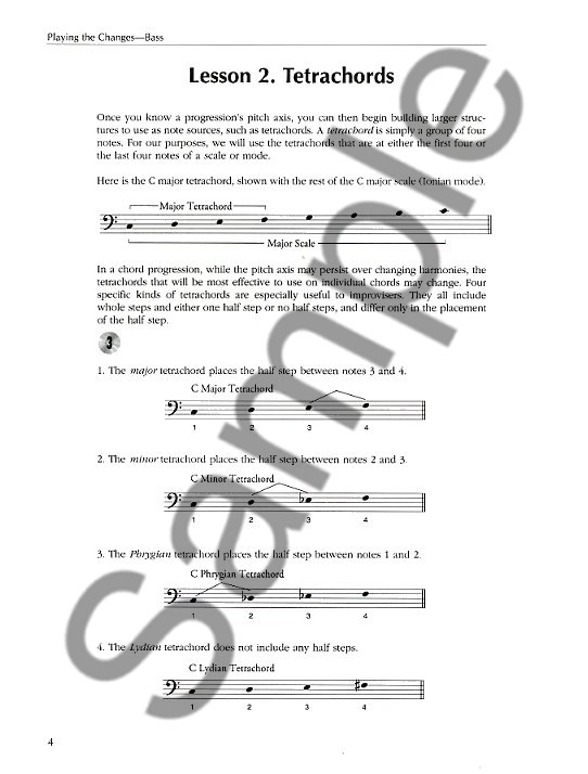 Playing The Changes: Bass - A Linear Approach To Improvising