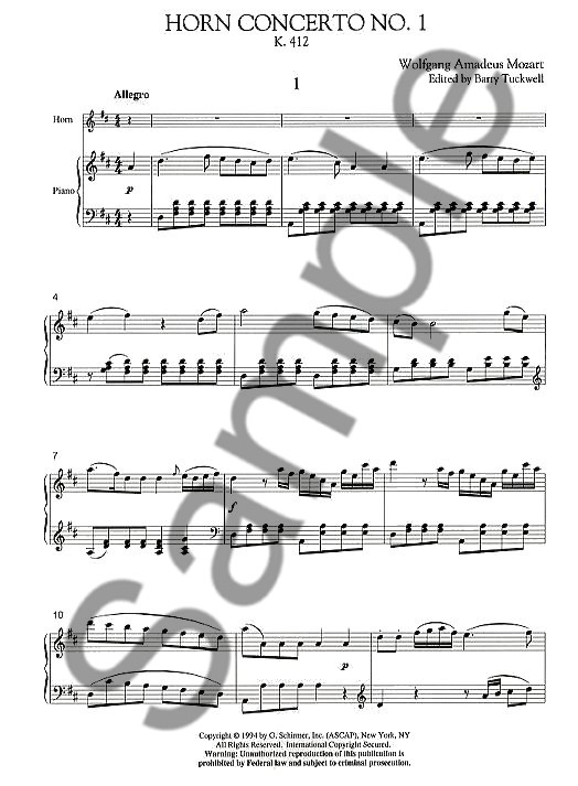 W.A. Mozart: Horn Concerto No.1