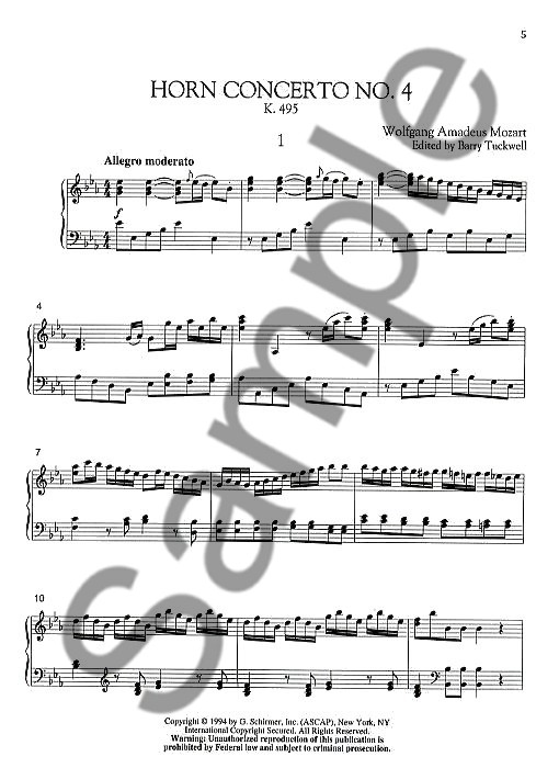 W.A. Mozart: Horn Concerto No.4