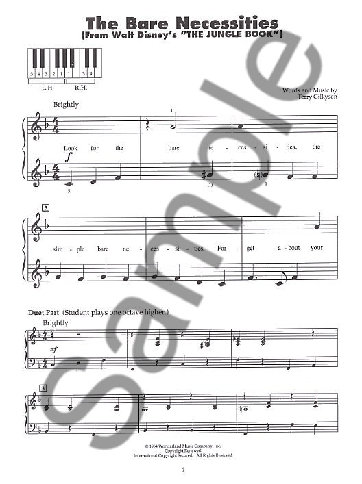 Disney Movie Fun (5 Finger Piano)