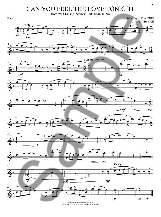 Disney Movie Magic Instrumental Solo Flute