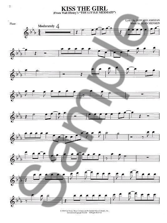 Disney Movie Favorites Instrumental Solo Flute