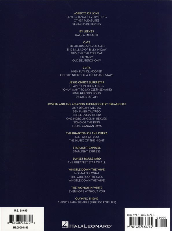 Andrew Lloyd Webber: For Singers - Men's Edition