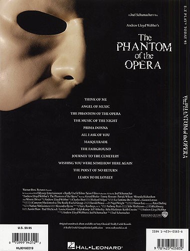 E-Z Play Today 95: Phantom Of The Opera - Movie Selections