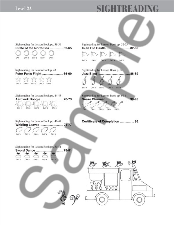 Piano Adventures: Sightreading Book - Level 2A