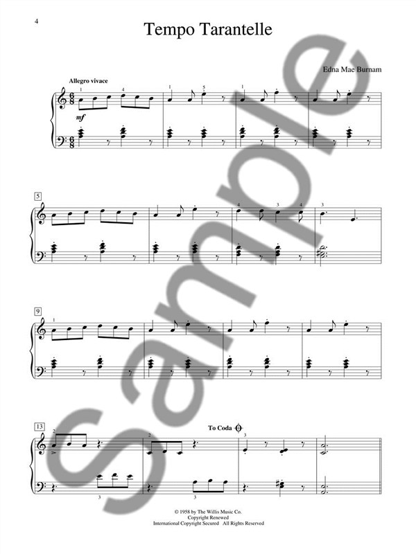 Classic Piano Repertoire - Edna Mae Burnam (Intermediate To Advanced Level)