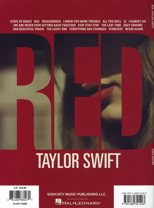 Taylor Swift: Red (Easy Guitar)