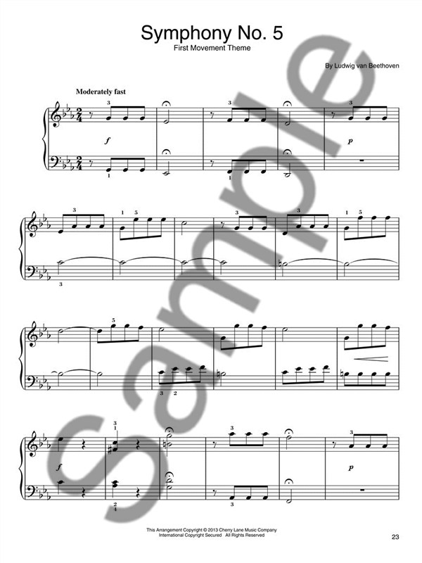 Themes From Beethoven's Nine Symphonies (Easy Piano)