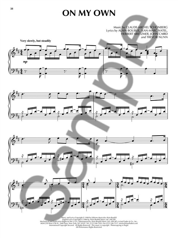 Alain Boublil/Claude-Michel Schönberg: Les Misérables (Selections From The Movie