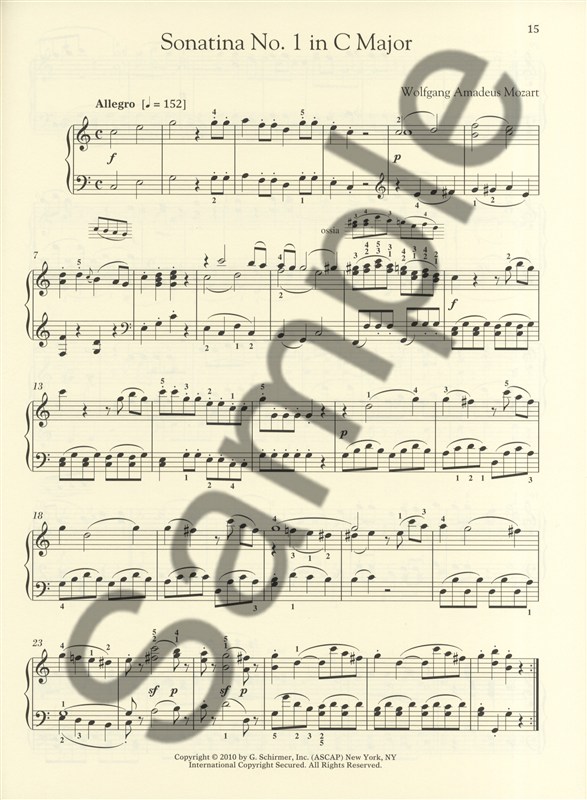 W.A. Mozart: Six Viennese Sonatinas - Schirmer Performance Edition