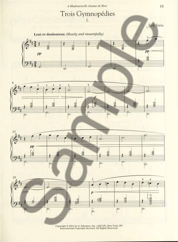 Erik Satie: Gymnopédies And Gnossiennes