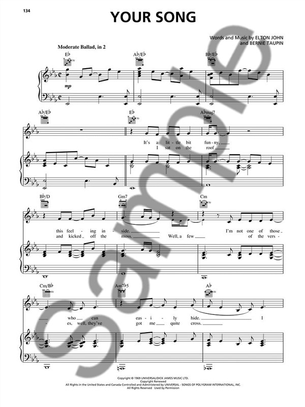 The Love Songs of Elton John (PVG)
