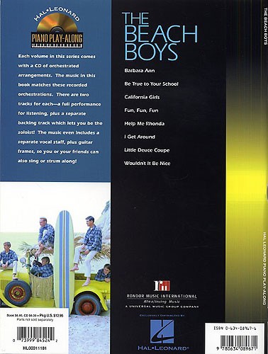 Piano Play-Along Volume 29: The Beach Boys