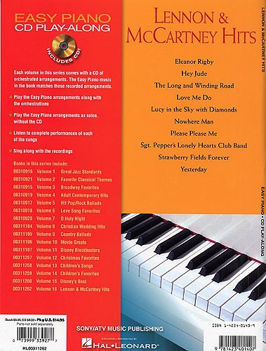 Easy Piano CD Play-Along Volume 16: Lennon And McCartney Hits