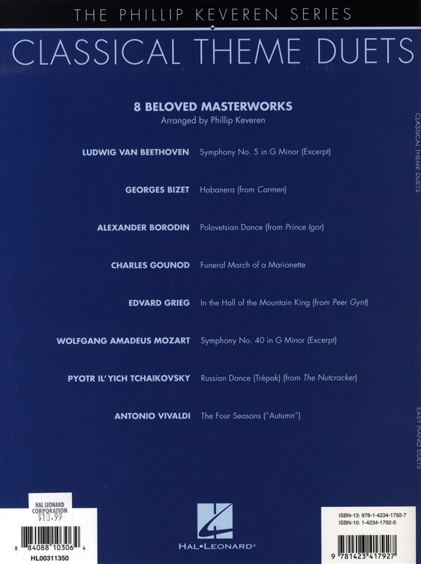 Classical Theme Duets: Easy Piano