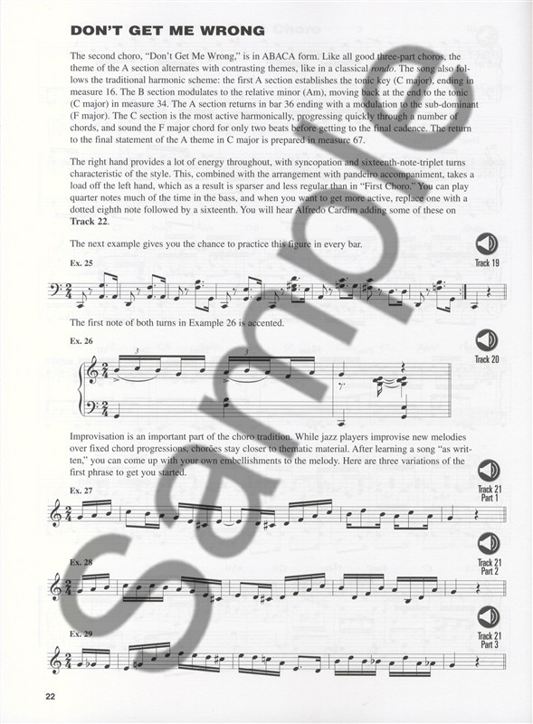 Hal Leonard Keyboard Style Series: Brazilian Piano - Chro, Samba And Bossa Nova