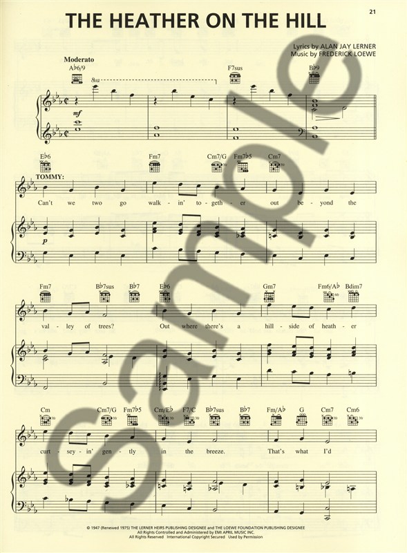 Frederick Loewe/Alan Jay Lerner: Brigadoon (Piano/Vocal Selections)
