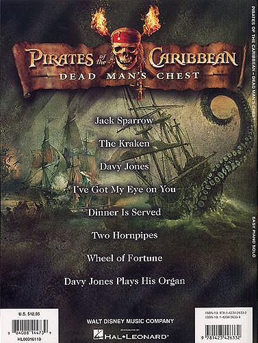 Pirates Of The Caribbean: Dead Man's Chest (Easy Piano)