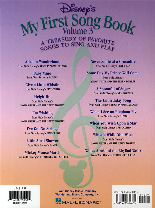 Disney's My First Songbook: Volume 3 - Easy Piano