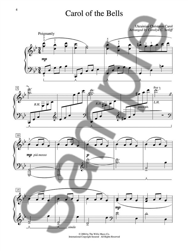 Christmas Time - 7 Mid to Later Intermediate Piano Solos