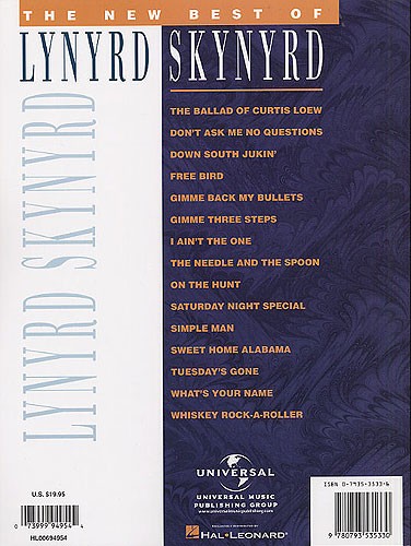 The New Best Of Lynyrd Skynyrd (Guitar Recorded Versions)
