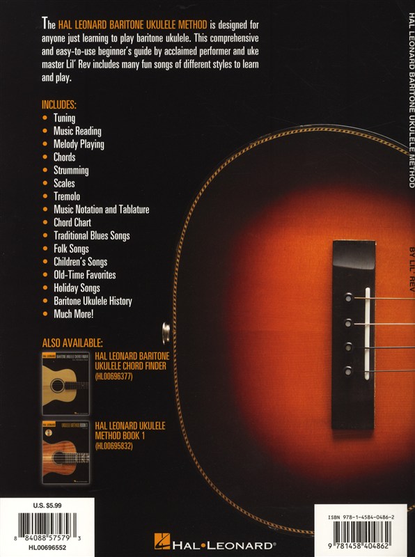 Hal Leonard Baritone Ukulele Method - Book 1 (Book Only)