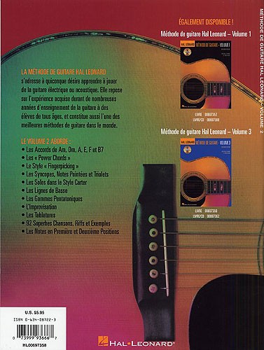 Hal Leonard Methode De Guitare Volume 2 (Deuxieme Edition)