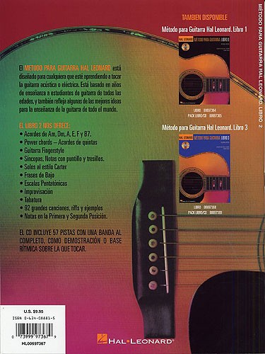 Metodo Para Guitarra Hal Leonard: Libro 2 (Book And CD)