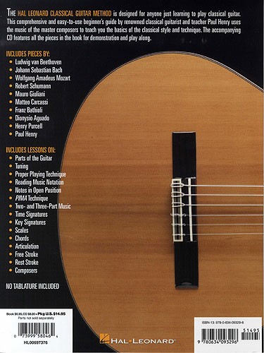 The Hal Leonard Classical Guitar Method (Book And CD)