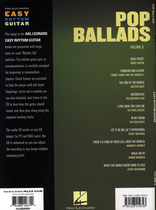 Easy Rhythm Guitar Volume 8: Pop Ballads