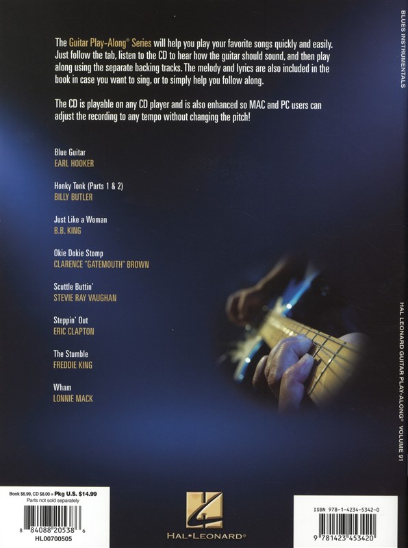 Guitar Play-Along Volume 91: Blues Instrumentals