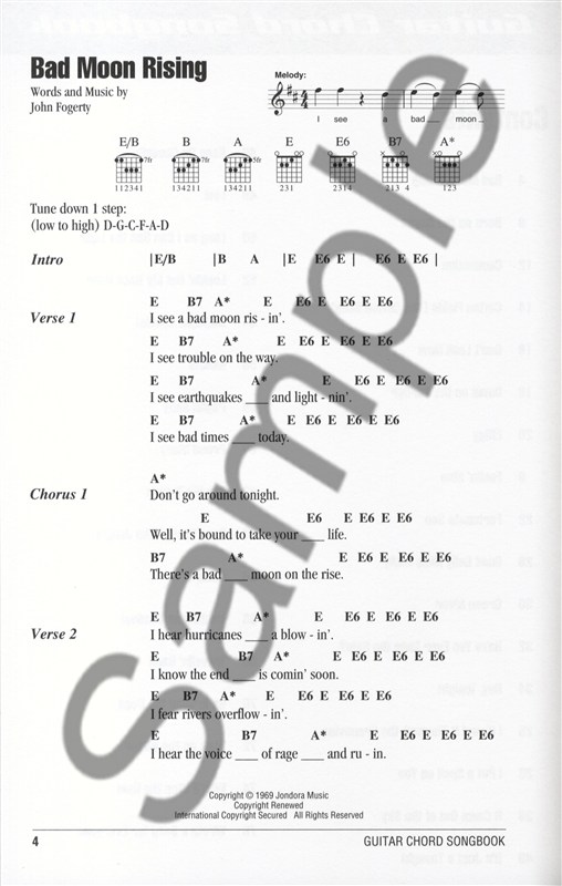 Creedence Clearwater Revival: Guitar Chord Songbook