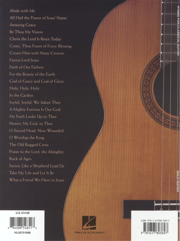 Hymns for Classical Guitar - 25 Songs of Worship