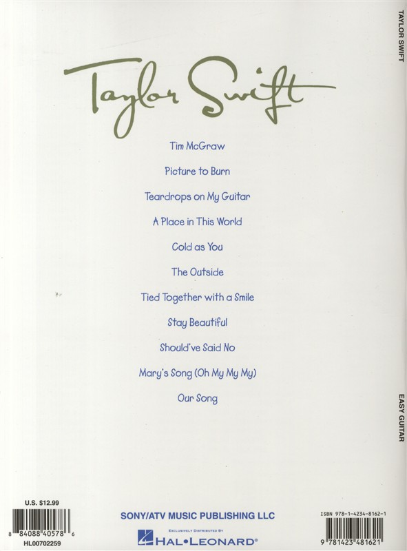 Taylor Swift: Easy Guitar