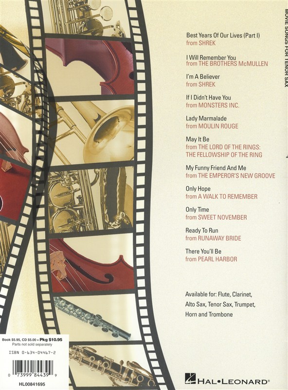 Movie Songs (Tenor Saxophone)