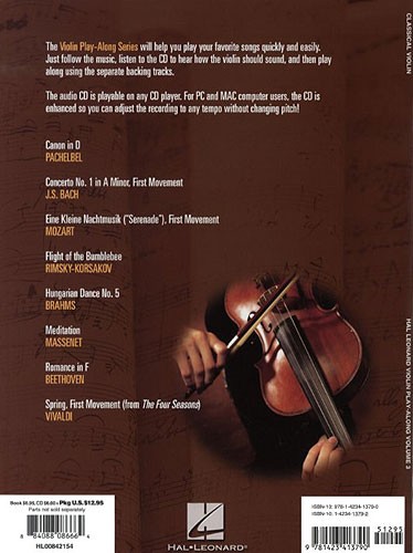 Violin Play-Along Volume 3: Classical