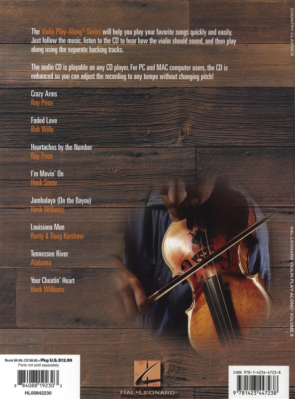 Violin Play-Along Volume 8: Country Classics