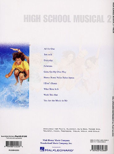 Hal Leonard Instrumental Play-Along: High School Musical 2 (Violin)