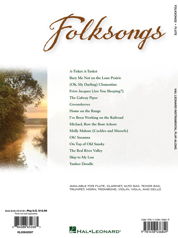 Alto Saxophone Play-Along: Folksongs