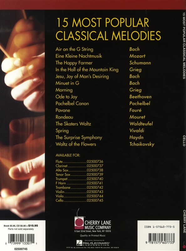 15 Most Popular Classical Melodies - Cello