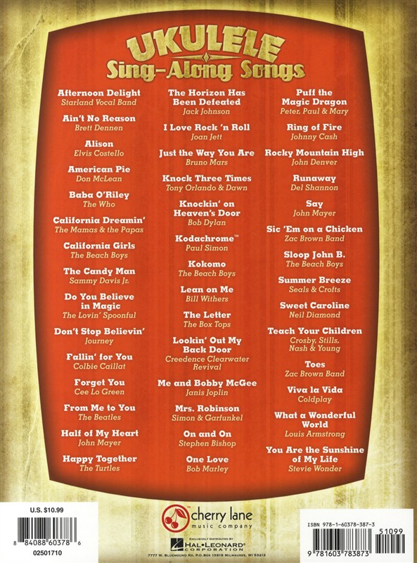 Ukulele Sing-Along Songs