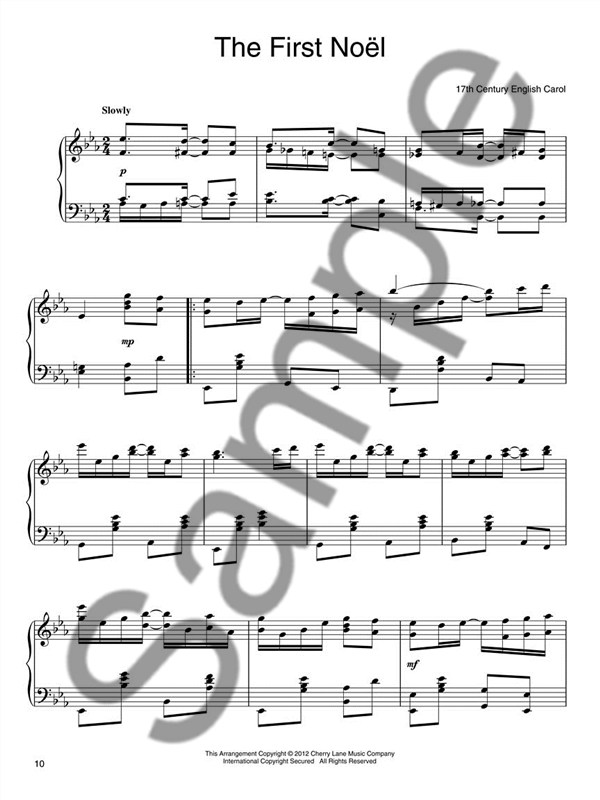 Christmas Carols For Ragtime Piano