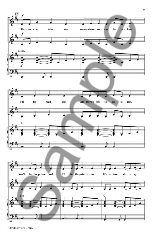 Taylor Swift: Love Story (SSA)