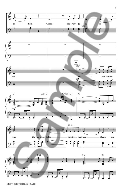 Carly Simon: Let The River Run - SATB