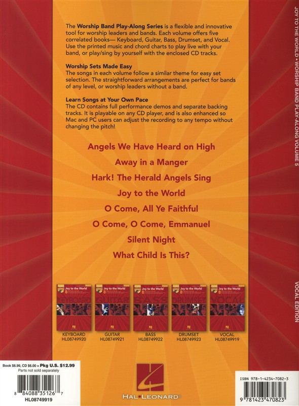 Worship Band Play Along Volume 5: Joy to the World (Voice)