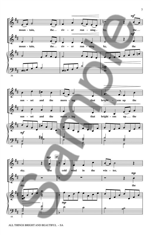 Philip Stopford/Cecil Frances Alexander: All Things Bright And Beautiful (SATB)