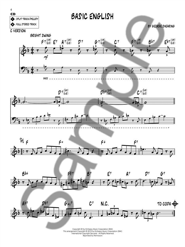 Jazz Play-Along Volume 160: George Shearing